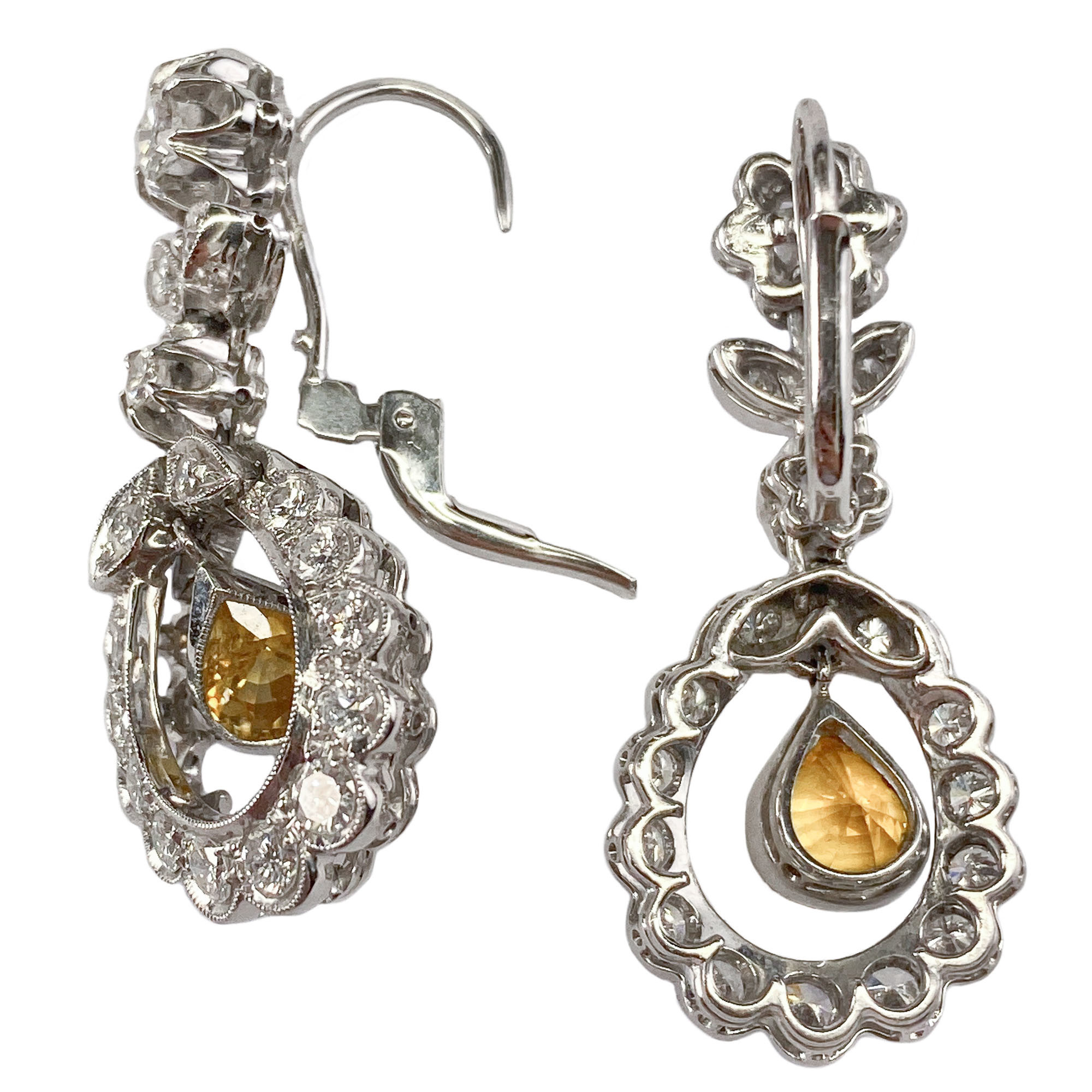 Orecchini zaffiri gialli