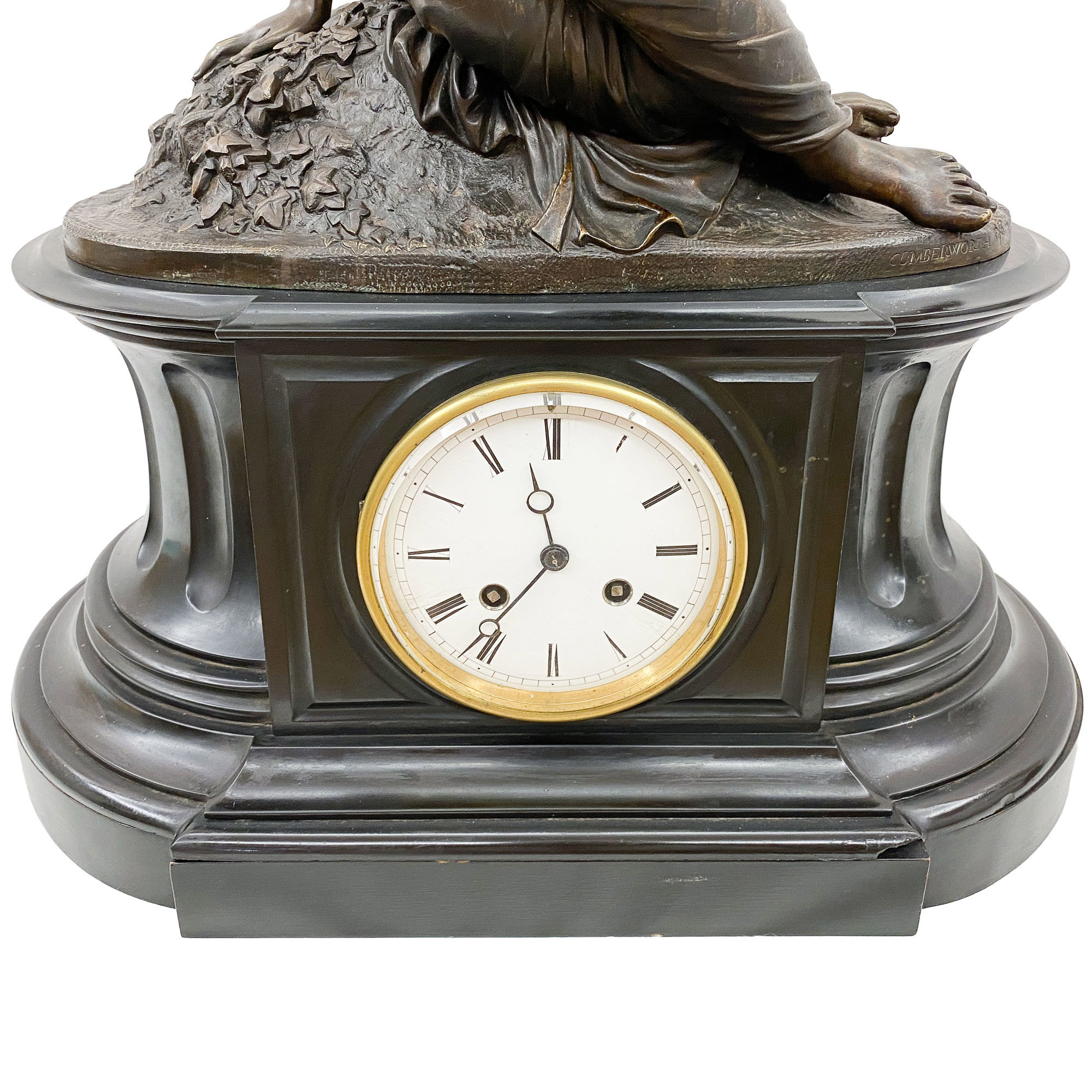 Orologio con scultura 