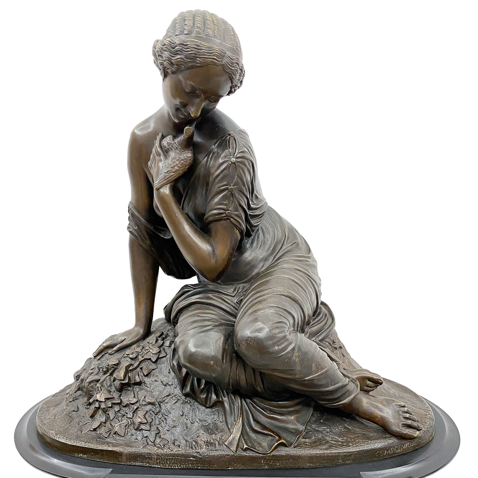 Orologio con scultura 