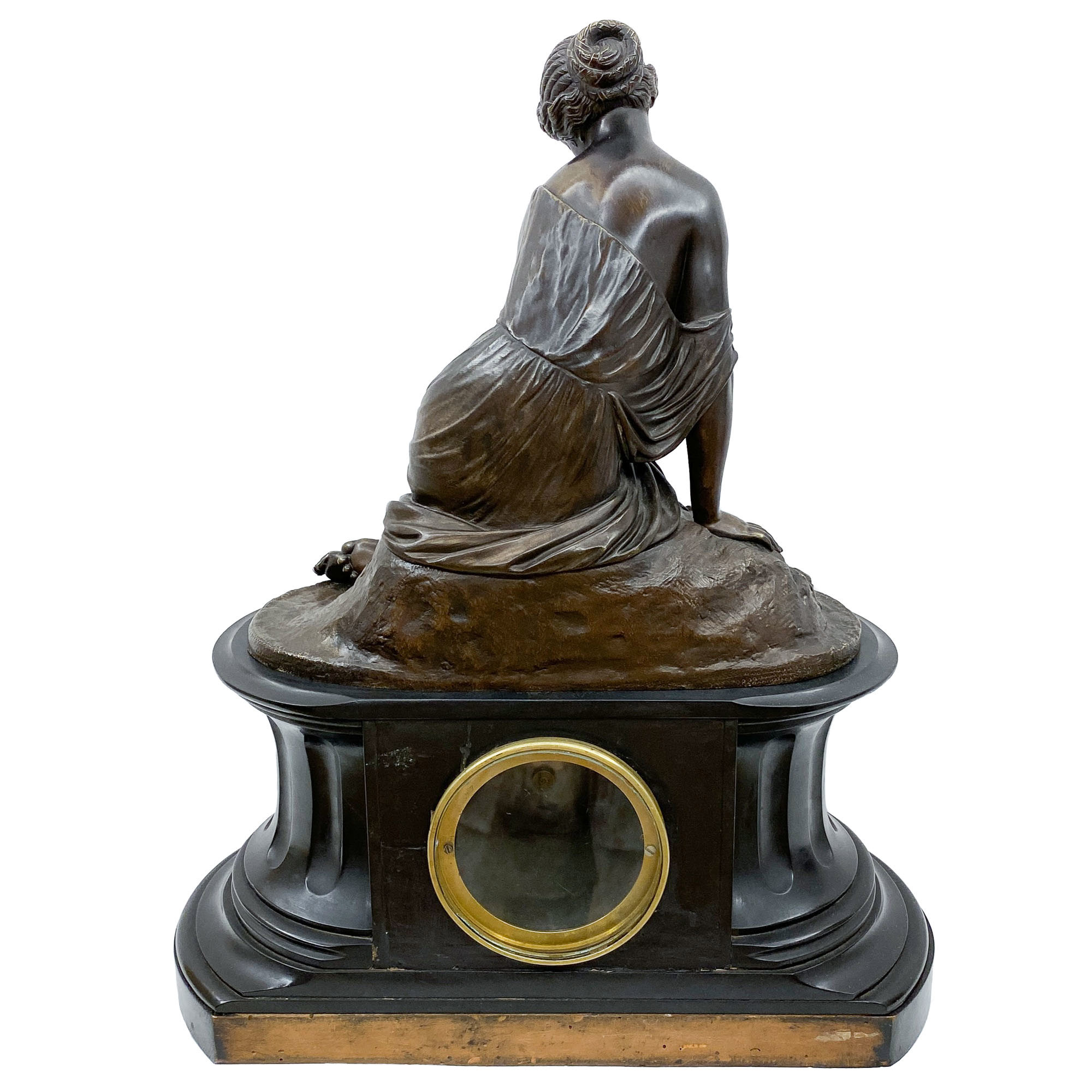 Orologio con scultura 