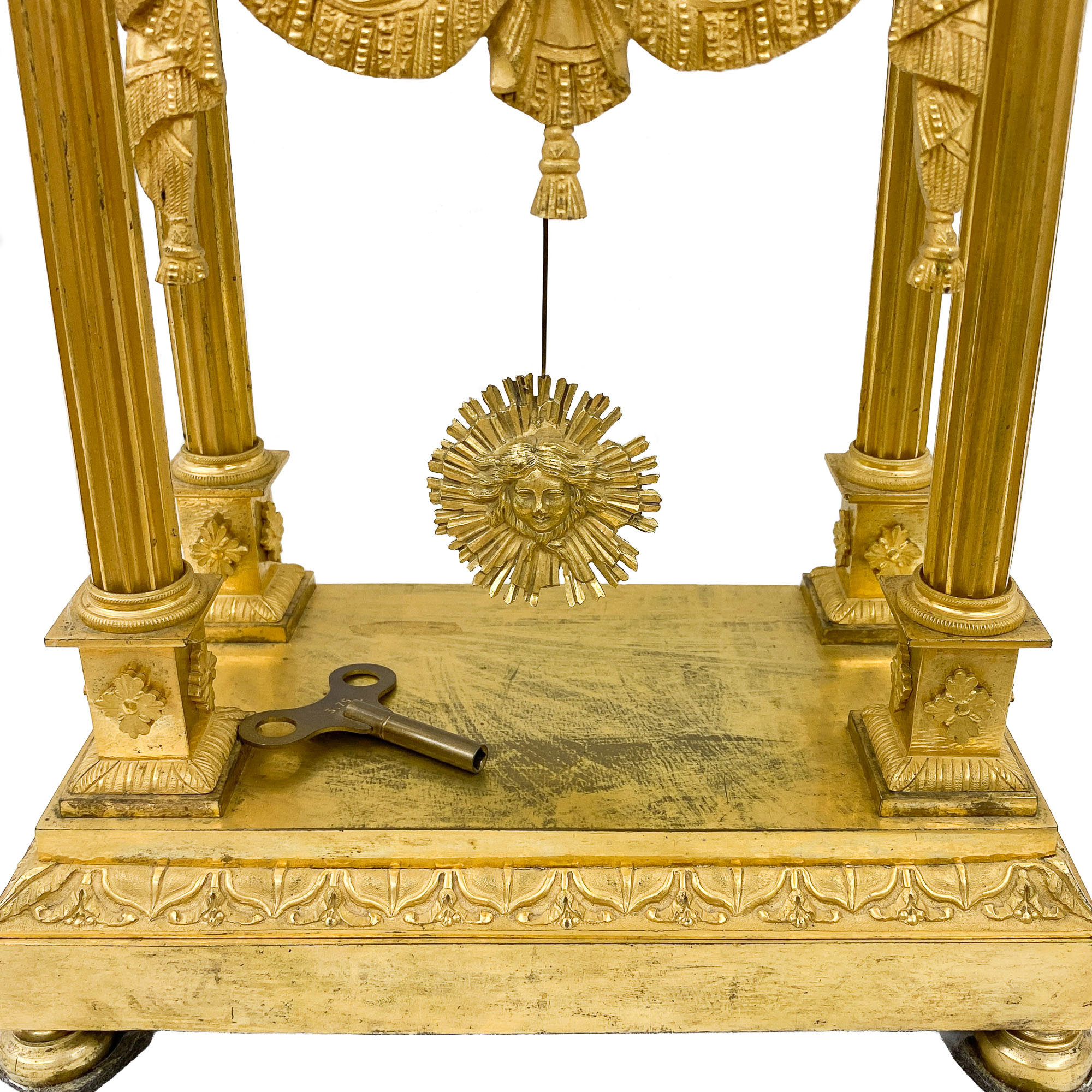 Mantel clock in gilt bronze - Stanley à Paris - France 19th century