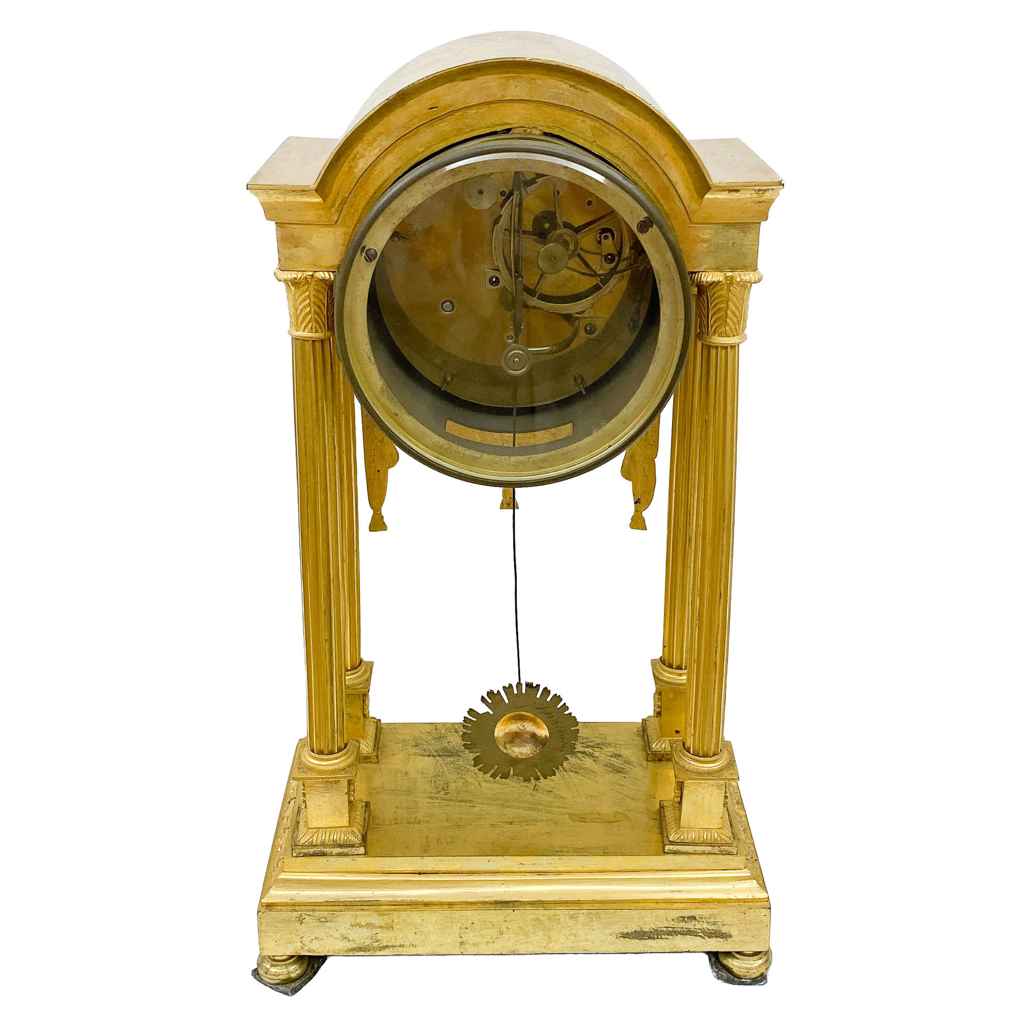 Mantel clock in gilt bronze - Stanley à Paris - France 19th century