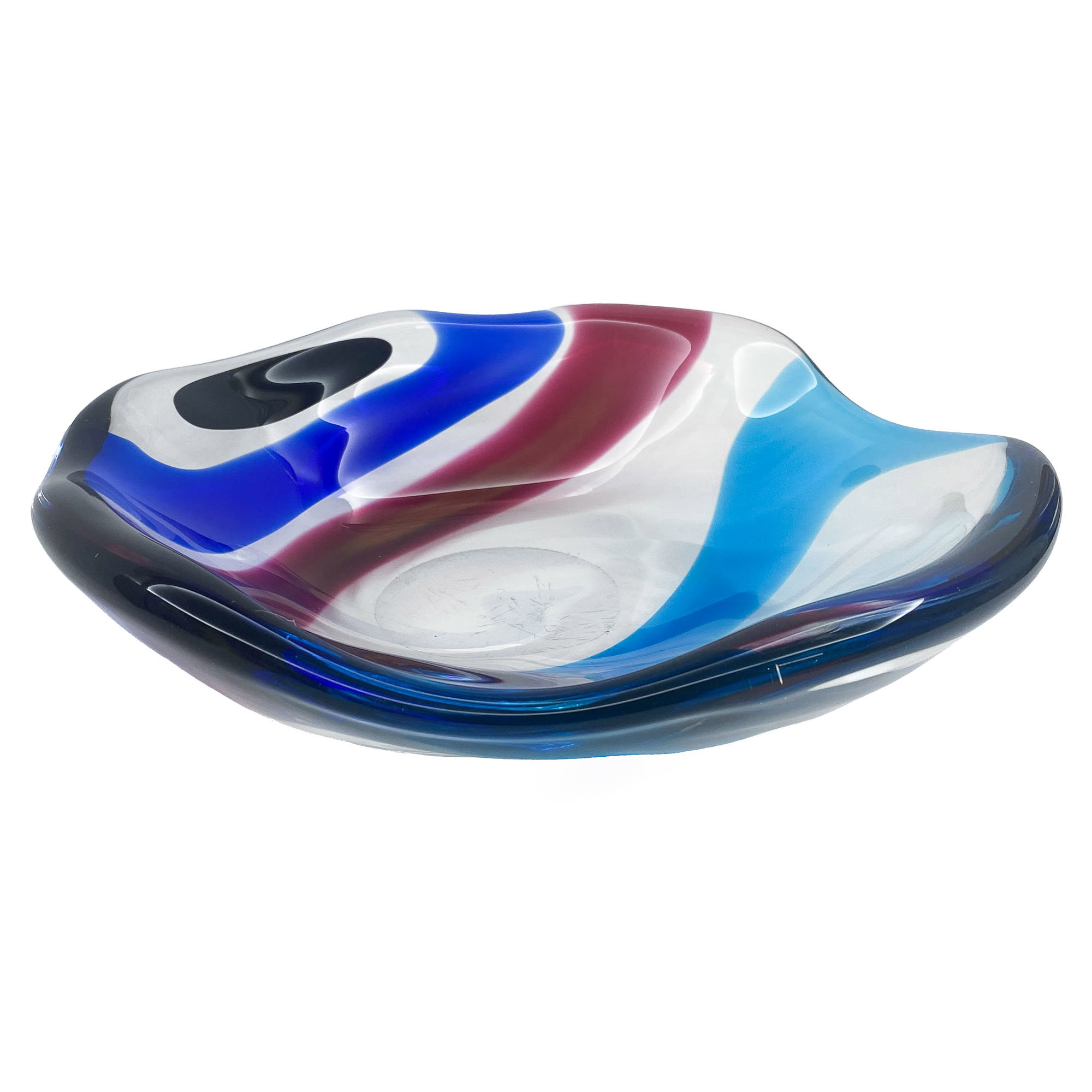 Glass centrepiece - A fasce applicate - Carlo Scarpa for Venini 1940s