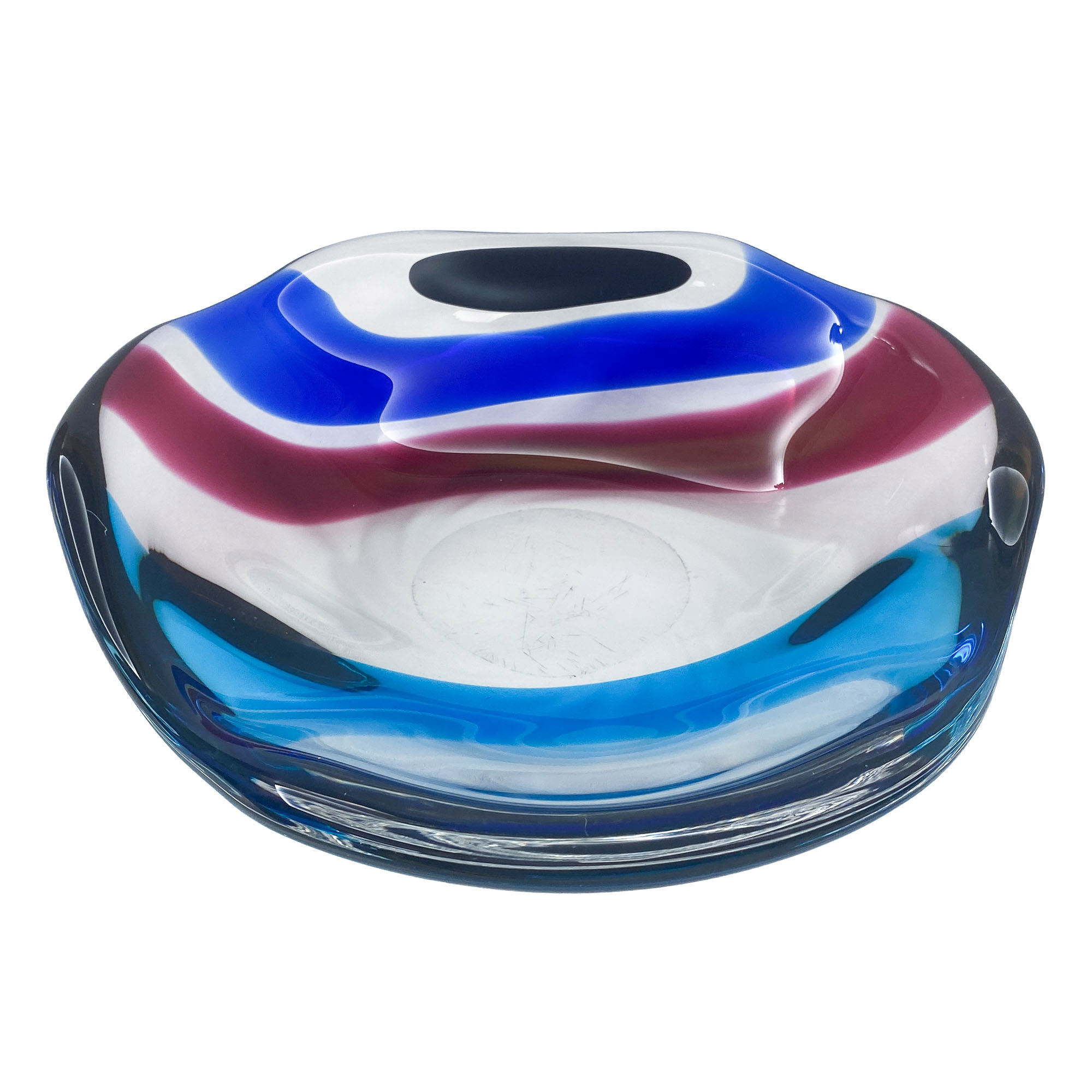 Glass centrepiece - A fasce applicate - Carlo Scarpa for Venini 1940s