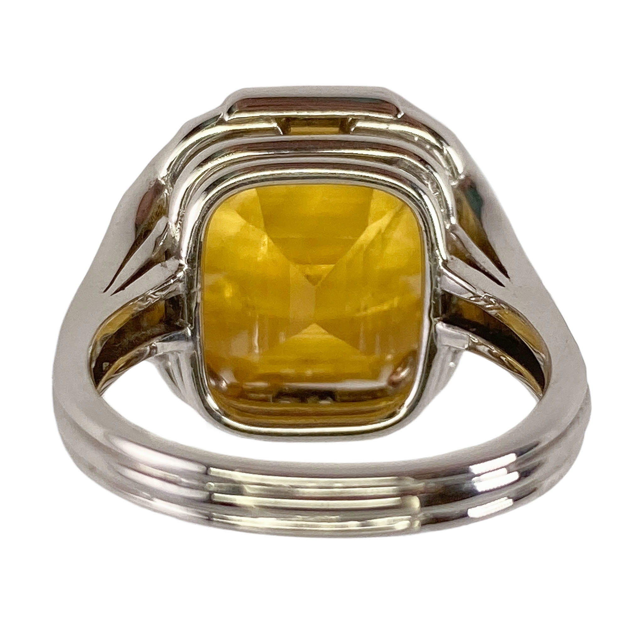 Yellow sapphire ring