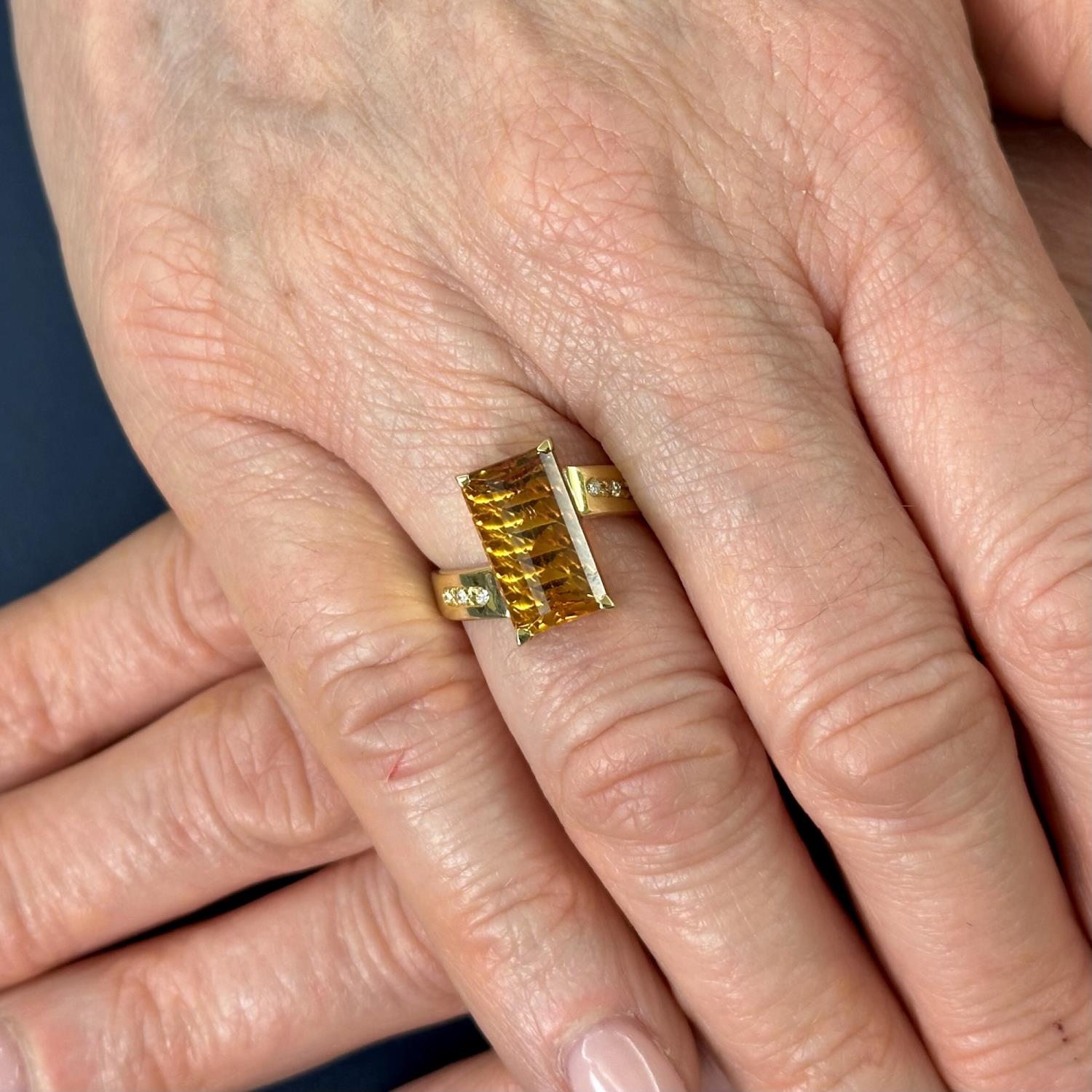 Anello citrino