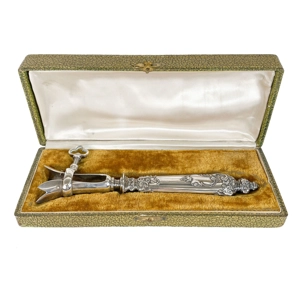 Silver cutlery for Jewish Easter - France 19th century