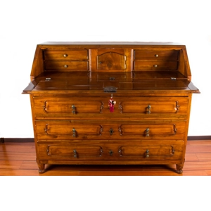 Flap-up cabinet in blond Italian cherry wood - Italy 18th century