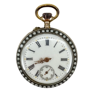 Pocket watch in gilded silver - France 18th century