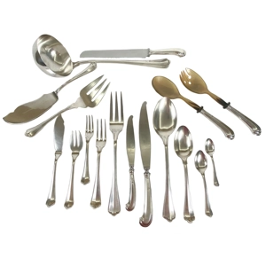 Cutlery set for 12 people in 800 silver - Italy 1930s