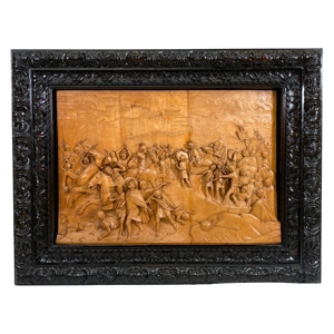 Lime wood high relief - A. Dal Santo - Italy 1940s
